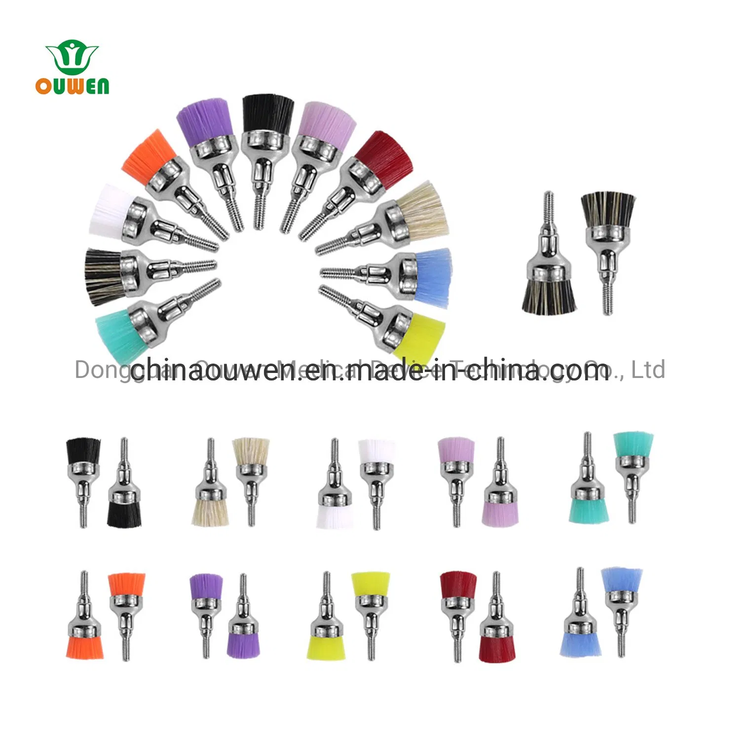 Latch Type Prophy Brushes Disposable Cup Dental Polishing Brush Screw in