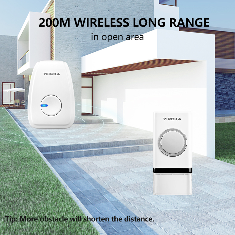 Waterproof Wireless Doorbell Push Button with Battery Supply