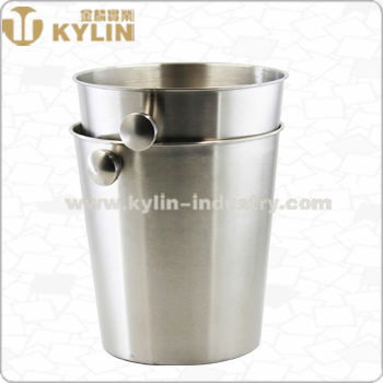 High Quality 3L Stainless Steel 201 304 Beer Ice Bucket with Earhandle