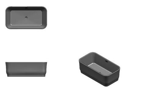 Акриловая переносная ванна Serafin New Acryl Pedestal