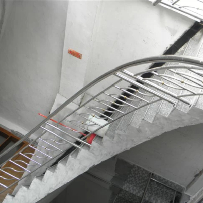 Indoor Space Saving Prefabricated Steel Railing Stairs Stainless Steel Structure Straight Staircase