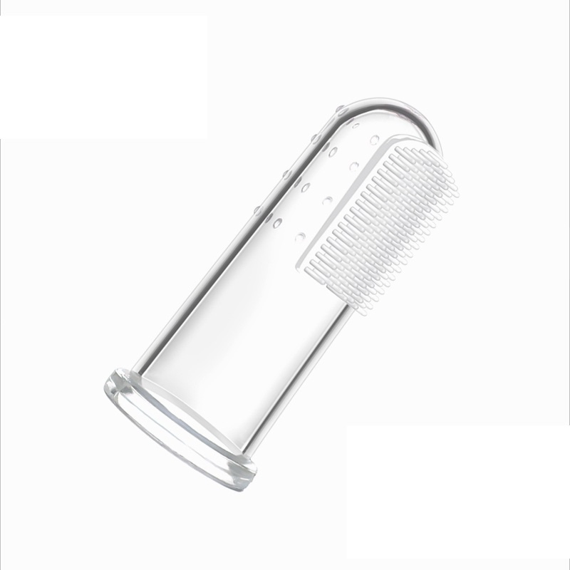 Силиконовая зубная щетка-напальчник для малышей