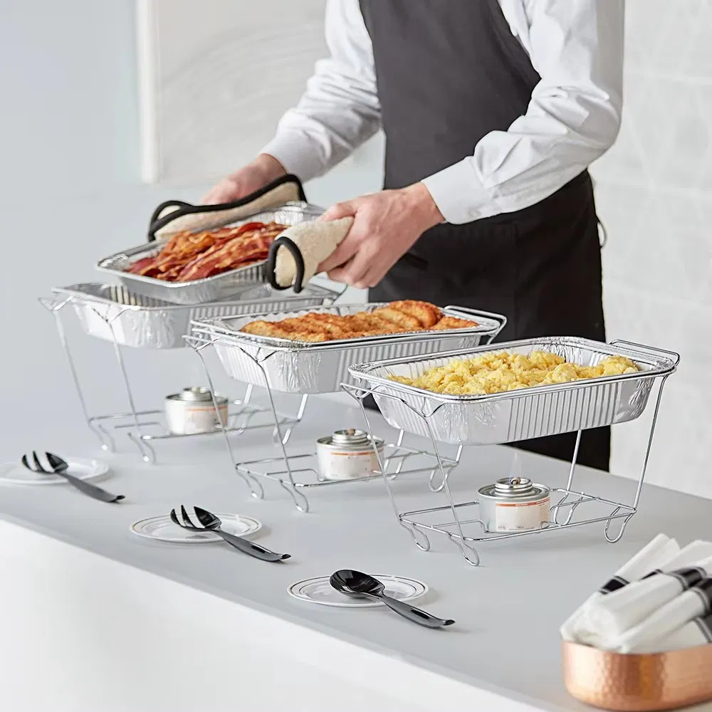 Hot Selling Disposable Wire Chafing Rack for Food Warmer Disposable Chafing Dish Buffet Set for Party Wedding Camping