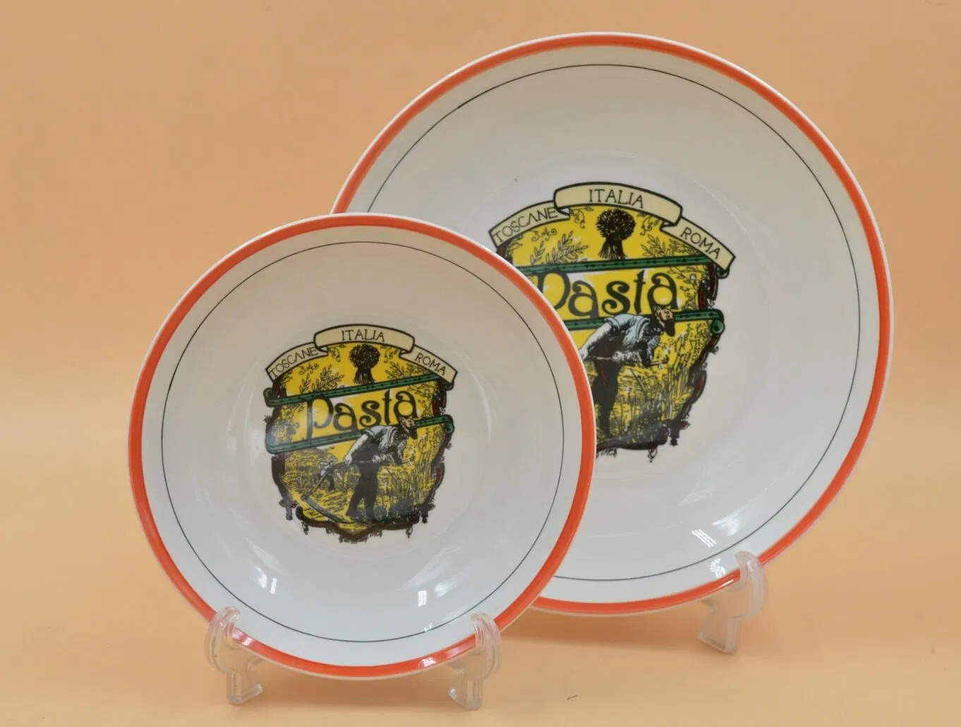 5/7 PCS Pasta Dinner Set Decal 11" Porcelainware Ceramics Tableware