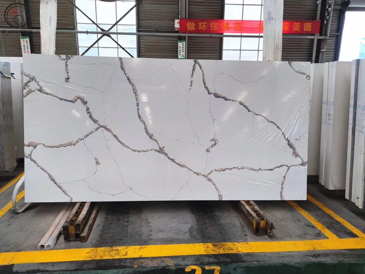 Hot Sale Artificial Quartz Stone Slab Used for Kitchen Countertops