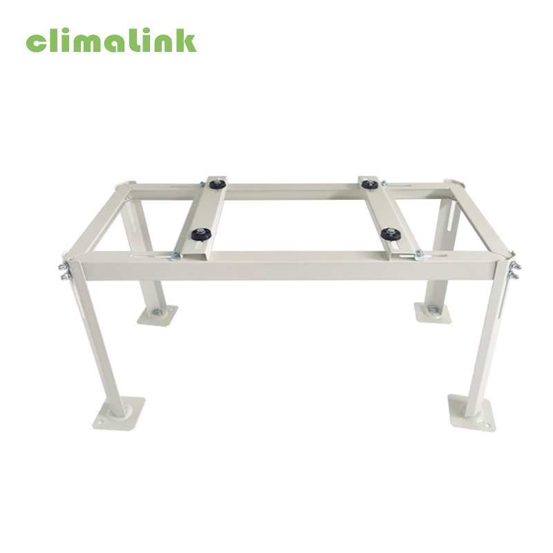 Galvanized AC Mounting Bracket Metal Floor Standing Air Conditioner Outdoor Bracket