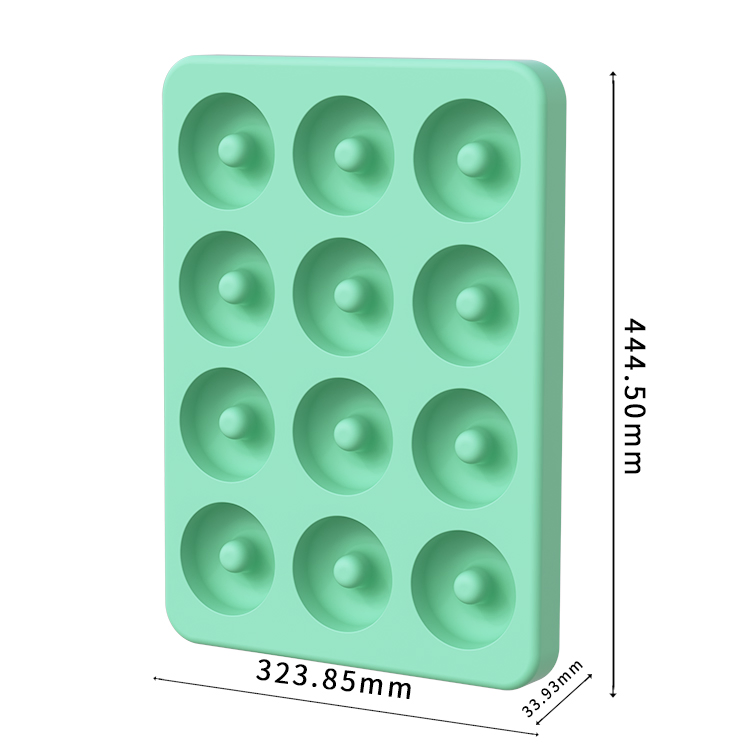 12 Cavity Silicone Doughnut Mold Cake Mould Food Grade Thickened