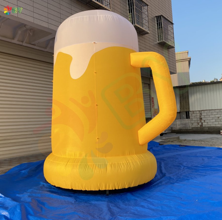 Boyan Giant Advertising Inflatable Beer Cup Balloon, Inflatable Beer Mug to Holland