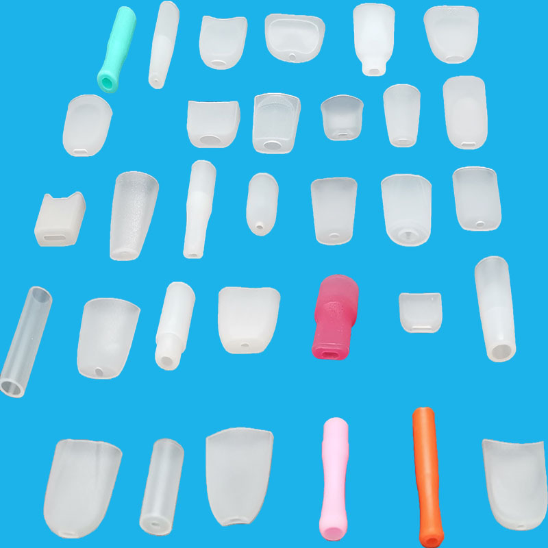 Disposable E Silicone Test Nozzle Protective Cigarette Cover Tips with Hole