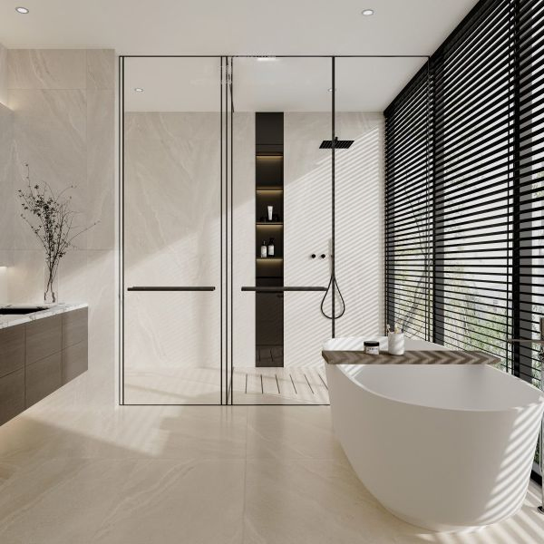 Плитка 600x1200 мм в стиле ретро, матовая