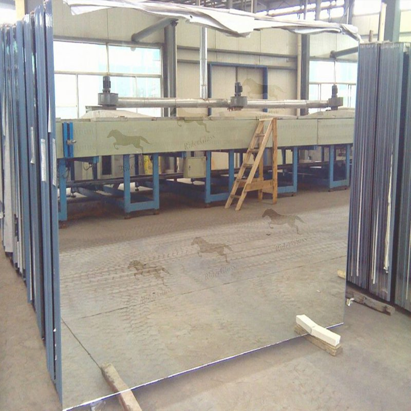 4-6mm CE and ISO9001 Beveled Mirror Squares Sheet Glass Looking Mirrors