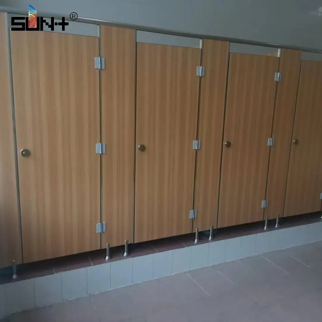 Waterproof Hotel Easy-to-Push Chinese HPL Bathroom Partition Board