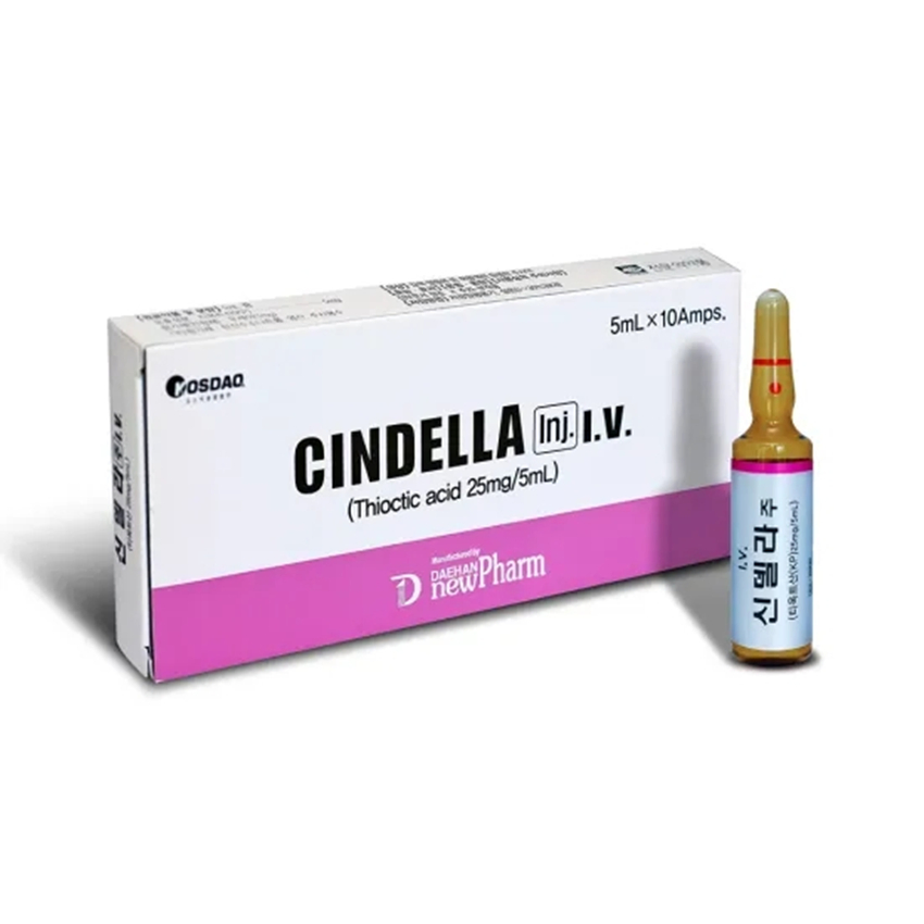 Excellent Quality Whitening Product Luthione Glutathione 600mg 1200mg Cindella Thioctic Acid Vitamin C Whitening Injection for Facial Body Skin Whitening