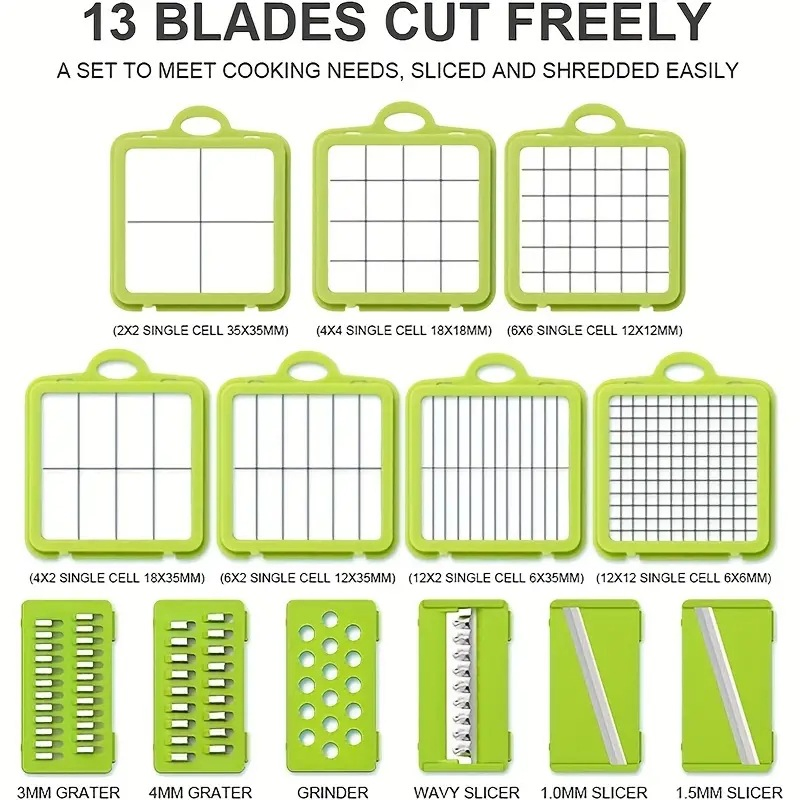 Набор овощерезок DS-5204, 22 предмета с контейнерами
