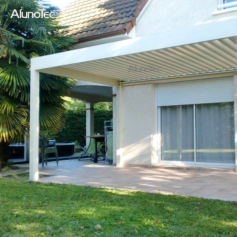 Wall Mounted Motorized Aluminium Pergolas for Decking