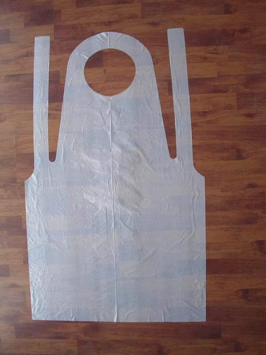 Disposable Plastic PE CPE LDPE HDPE Apron for Medical and Household