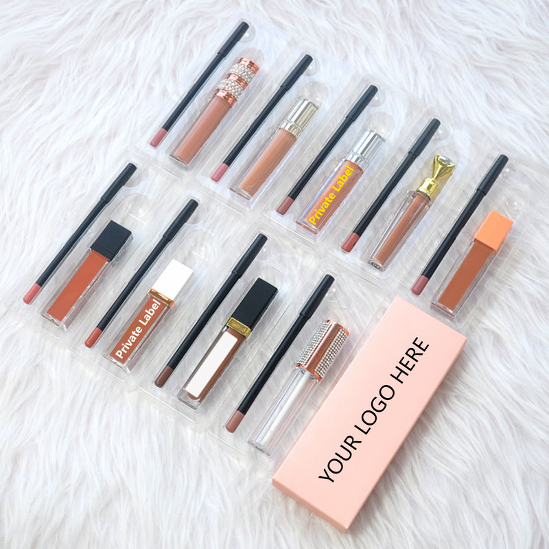 Waterproof Lipkits Private Label Smoothly Lipliner Pencil High Pigmented Lipstick Lipliner Set