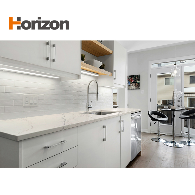 Fashion Horizon Porcelain China Calacatta Countertop White Sintered Stone