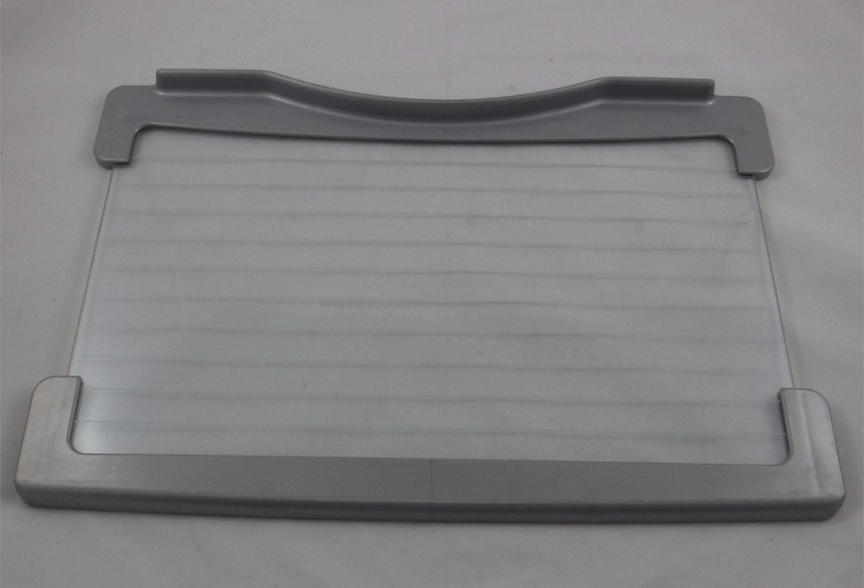 Line Pattern Fritted Fridge Shelf Glass