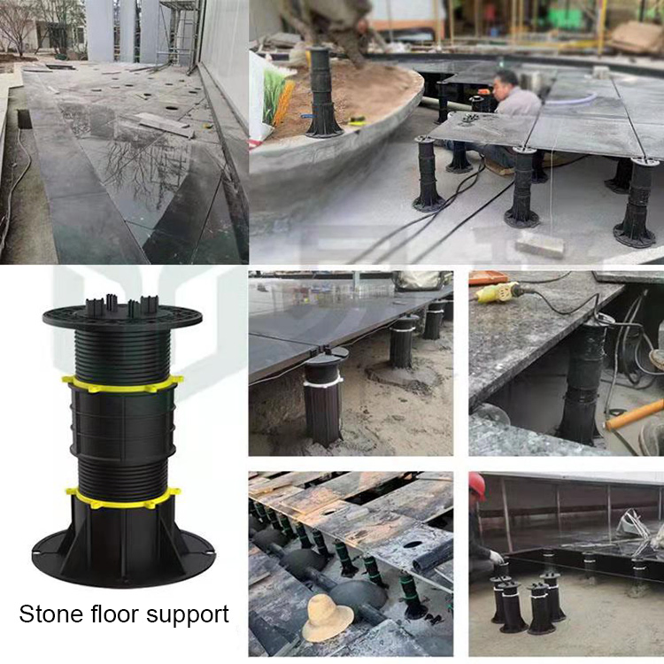 Wooden Deck System Adjustable Tile Supports Raised Joist Timber Plastic Floor Pedestal