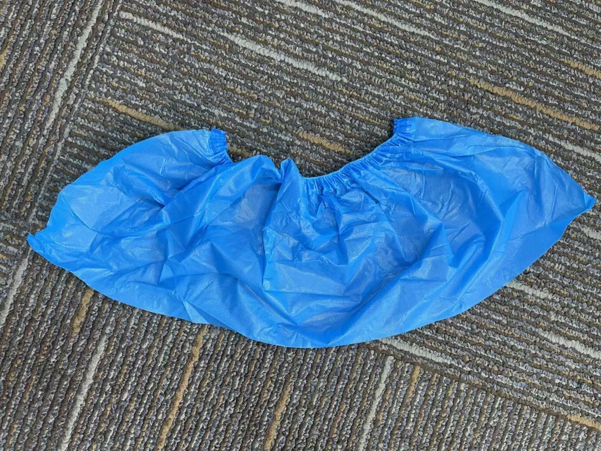 Disposable Anti Slip Waterproof CPE/PE Shoe Cover for Laboratory