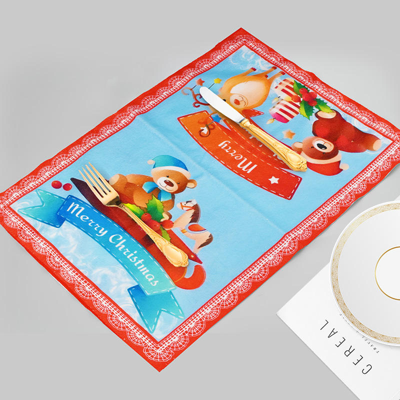 Customized Gray Dirt-Resistant Linen Napkin with Frayed Edges