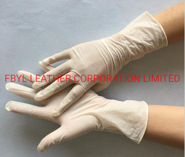 White Disposable Latex Protection Gloves (JYG-SP019)