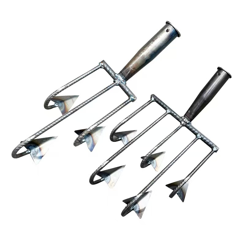 Multifunctional Agricultural Hoe 3-Tine 5-Tine Rake for Turning Loosening Soil Reclaiming Land