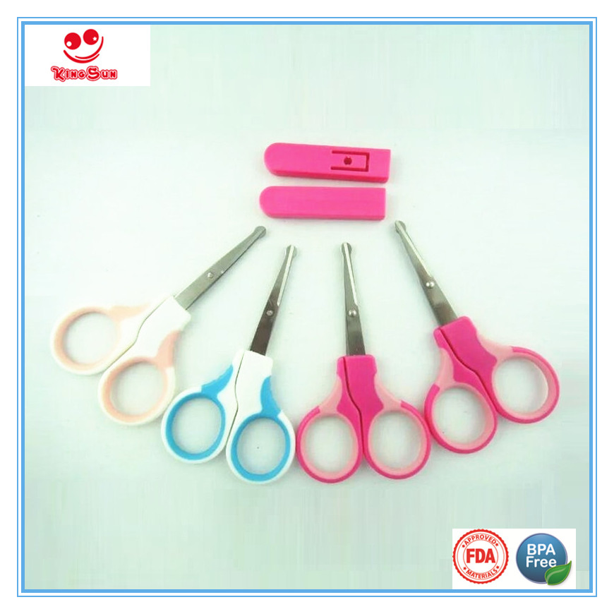 Best Newborn Nail Clipper Double Color Nail Scissors with Cover