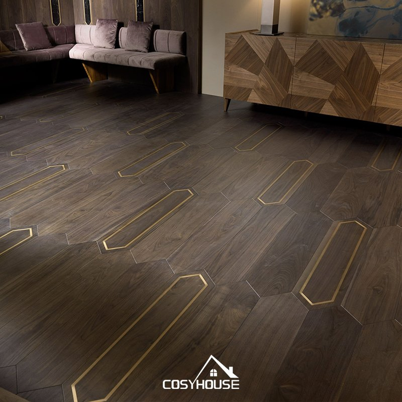 Premium Oak Engineered Wood Flooring for Modern Luxury Hotels and Villas