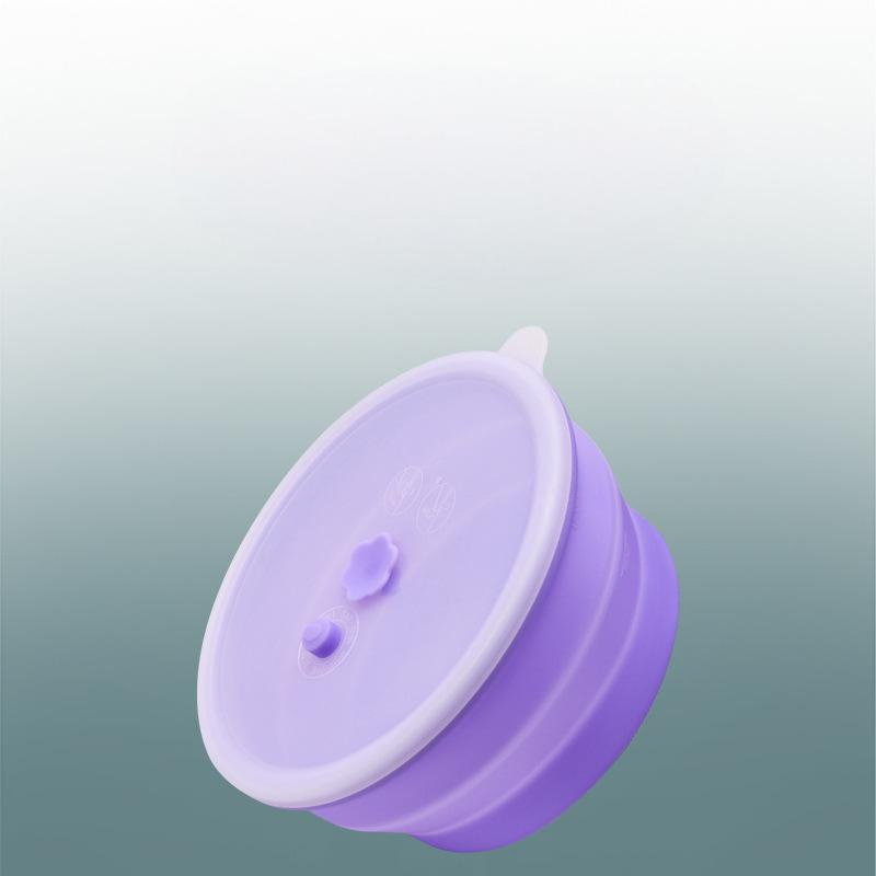 New Platinum Silicone 1000ml Collapsible Fresh-Keeping Box, Refrigerator Storage Box, Microwave Oven and Dishwasher Lunch Box