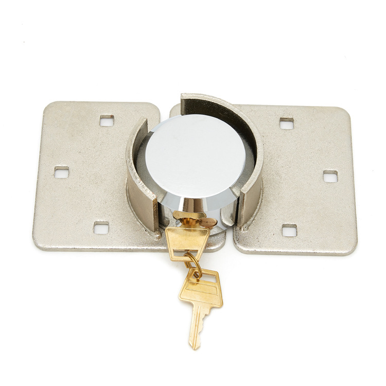 Heavy Duty Round Steel Lock Puck Padlocks Reinforced Hidden Shackle Lock for Trucks Van Gates