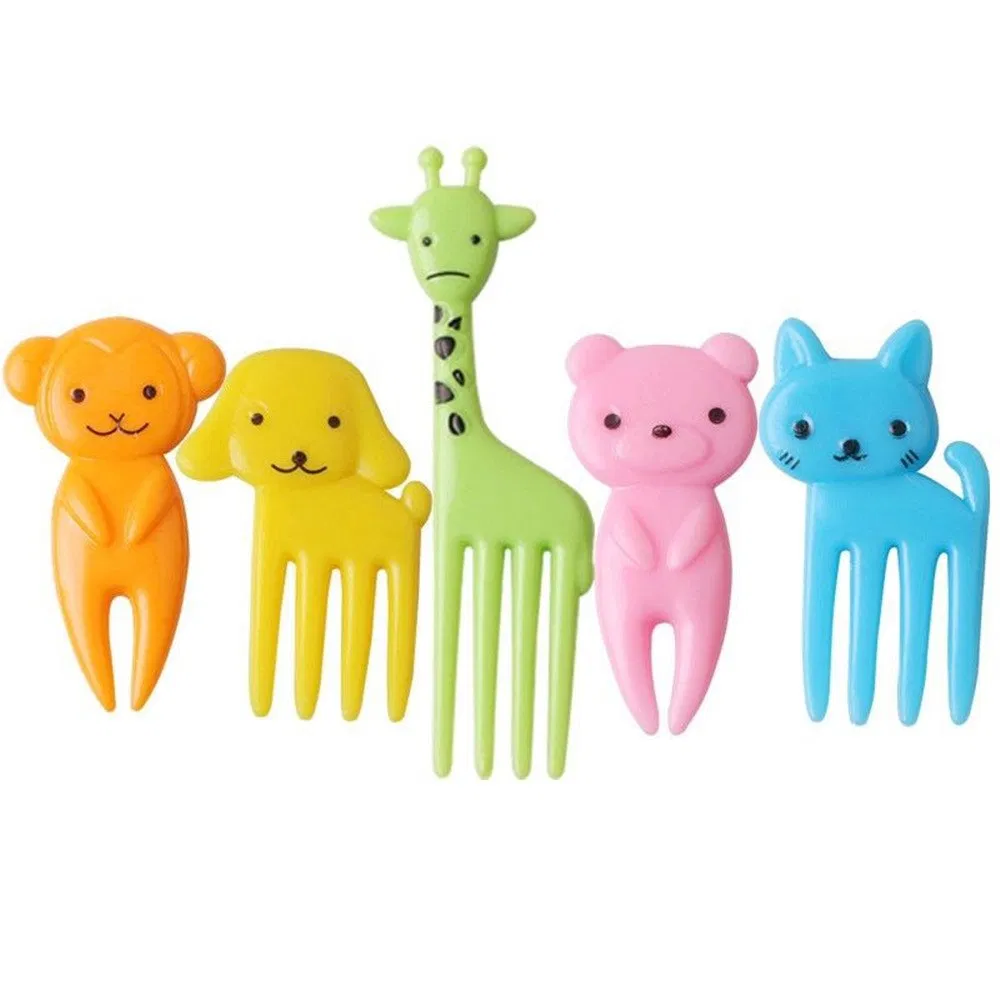 Aohea Dessert Forks for Cakes Desserts Fruit Assorted Cartoon Animal Fruit Fork