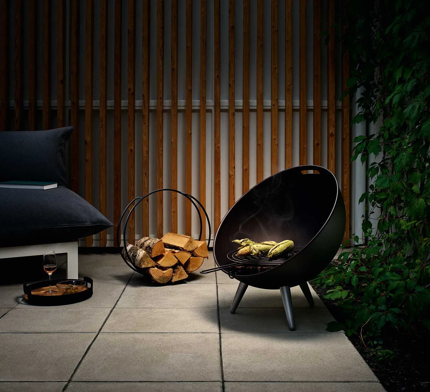 Steel Fire Wood Rack for Decoracio N Casera and Display