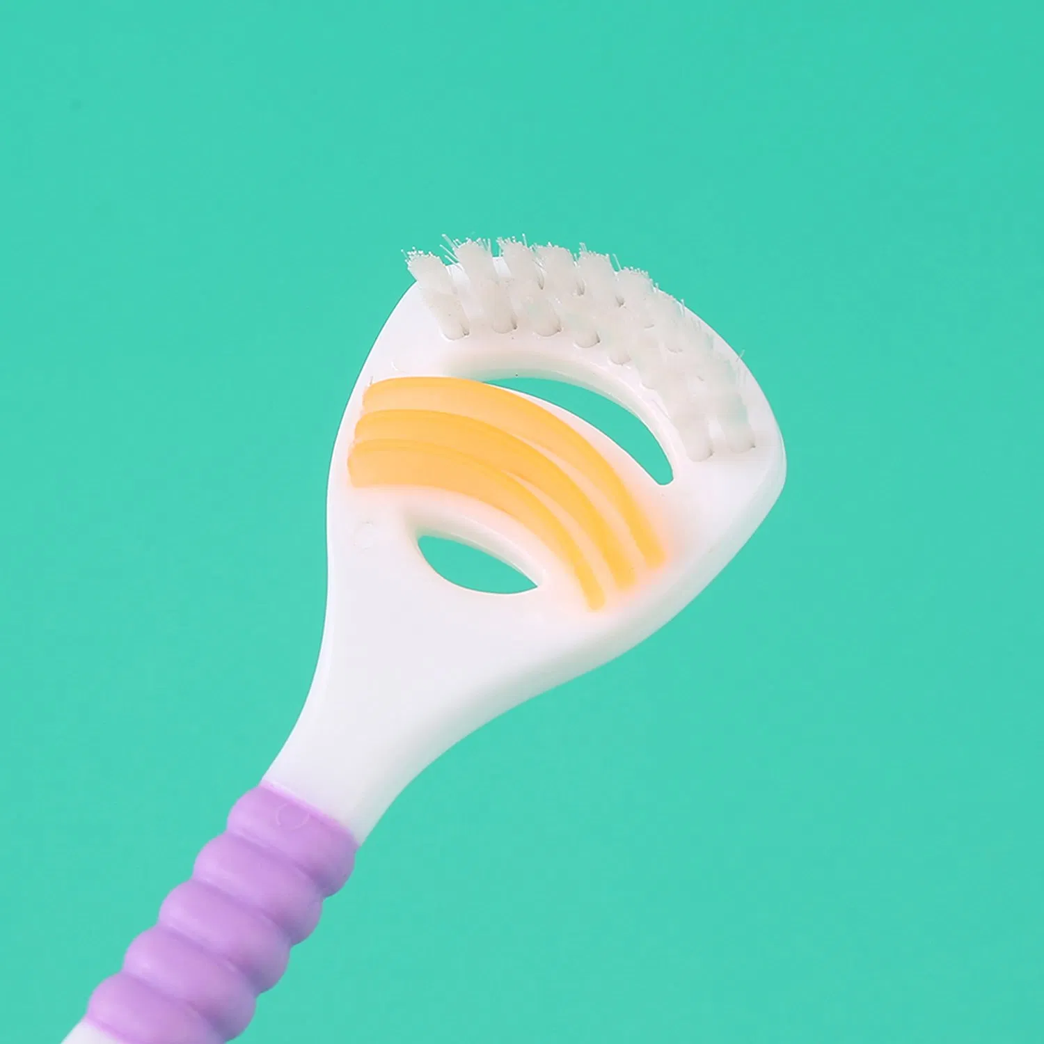 High Quality Tongue Scraper Toothbrush Silicone Plastic Tongue Cleaner Set