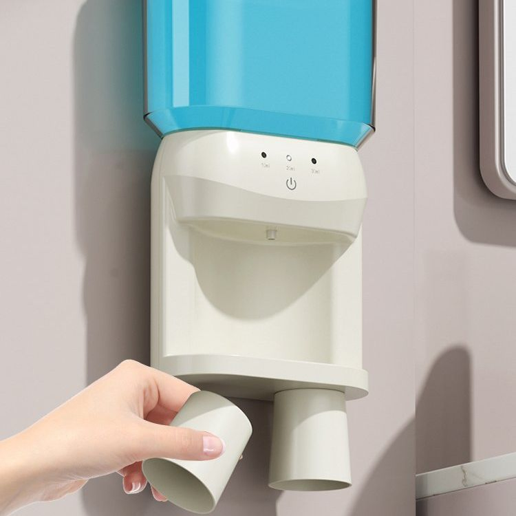 Wall Mounting Automatic Mouthwash Dispenser with Magnetic Sensor Cup 600ml Water Tank for Household