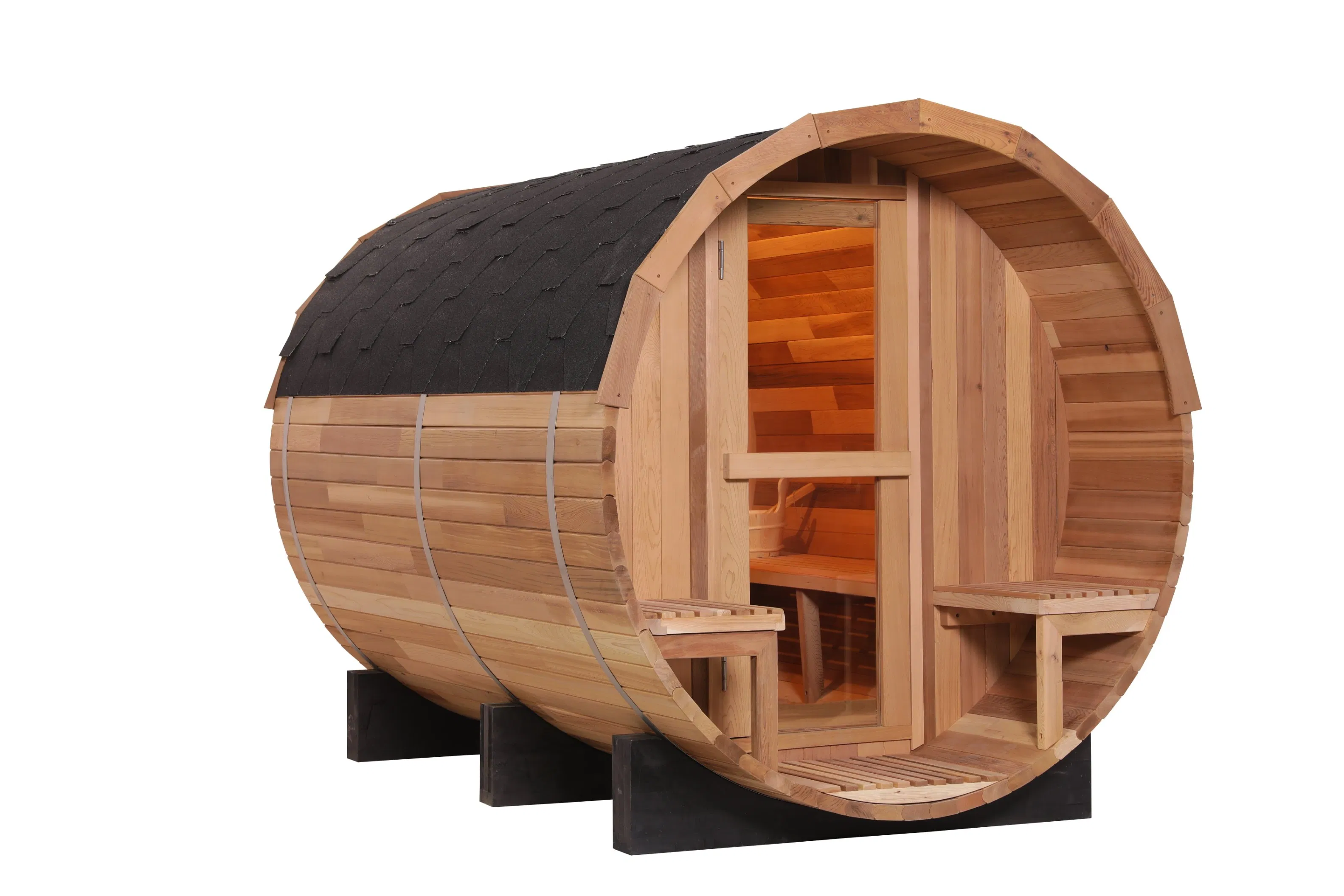 Бочка-сауна из канадского красного кедра на 4-6 человек