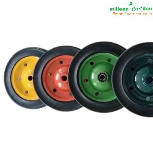 New Arrival 13 Inch Solid Rubber Dolly Cart Wheels Wheelbarrow Flat-Free Tire