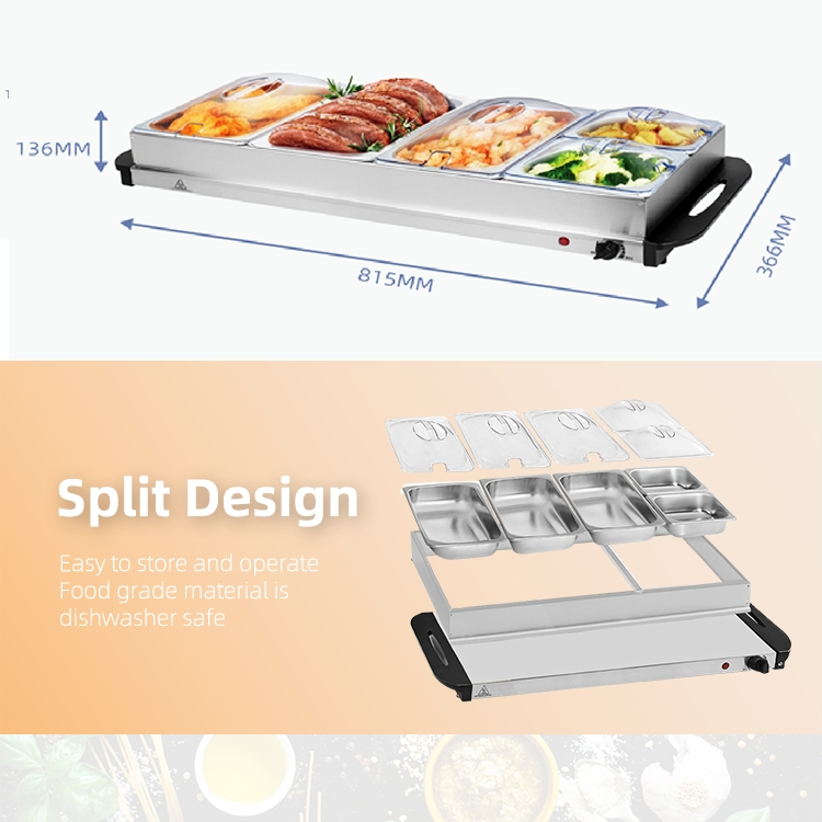 Hot Sale Household 10L Heating Food Warmers for Parties Buffet
