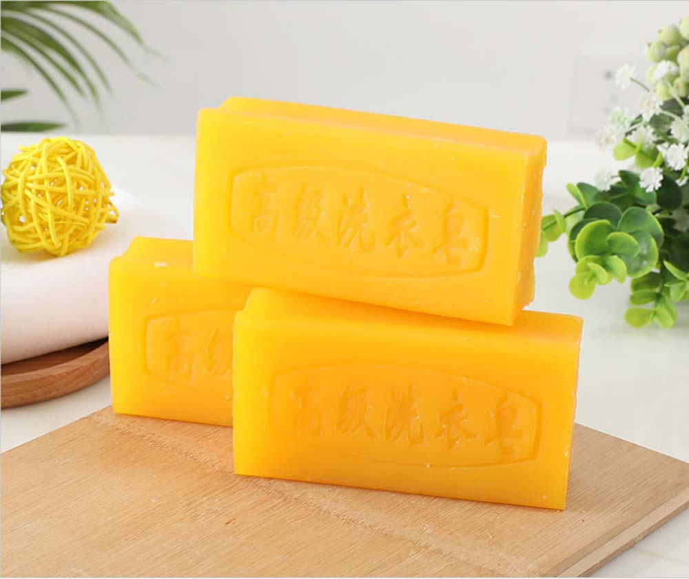 Bulk Packaging: Ultra-Low Price 250g 300g 500g Yellow Transparent Laundry Soap