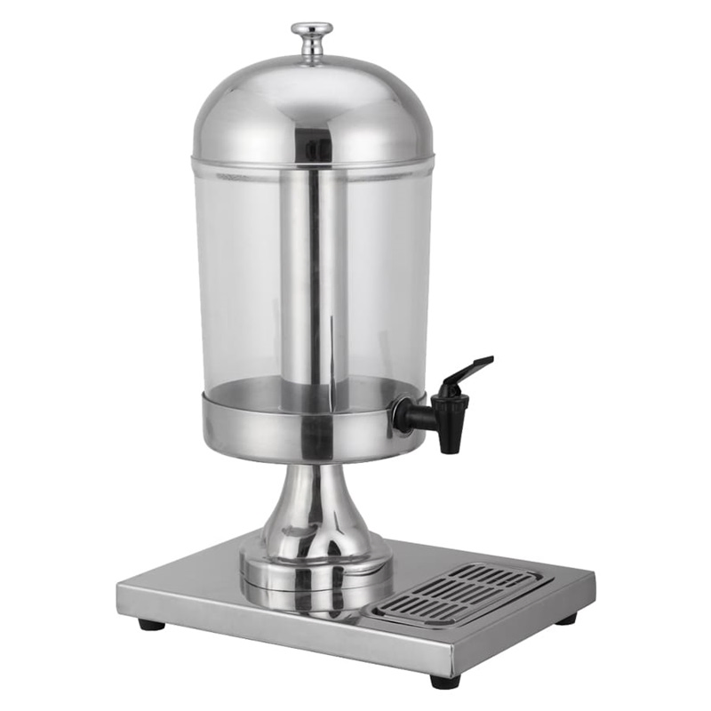 Hotel Stainless Steel Single Beverage Juice Dispenser Cooler
