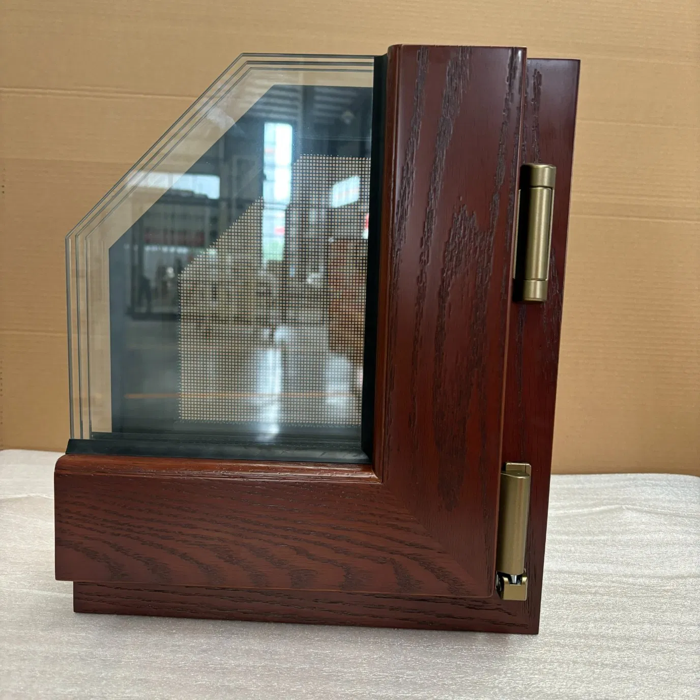 Custom Aluminum Wood Tilt Turn Windows Wooden Windows for House Hotel Villa