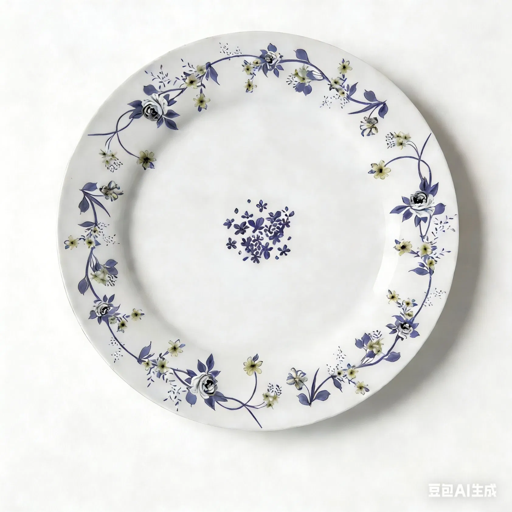 Столовый сервиз Blue Floral Fine China, 11-20 предметов