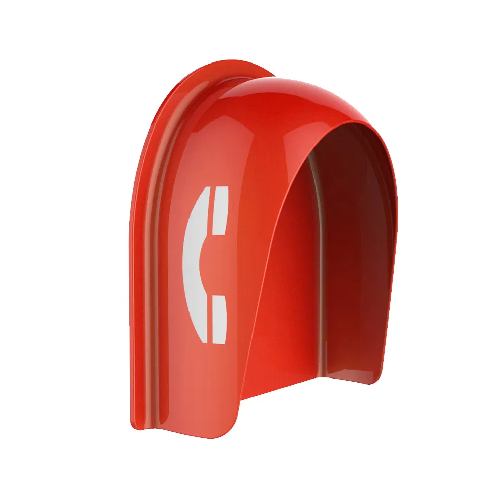 Fire Resistant Telephone Hood, Public Telephone Booth Hood, Fiberglass Construction