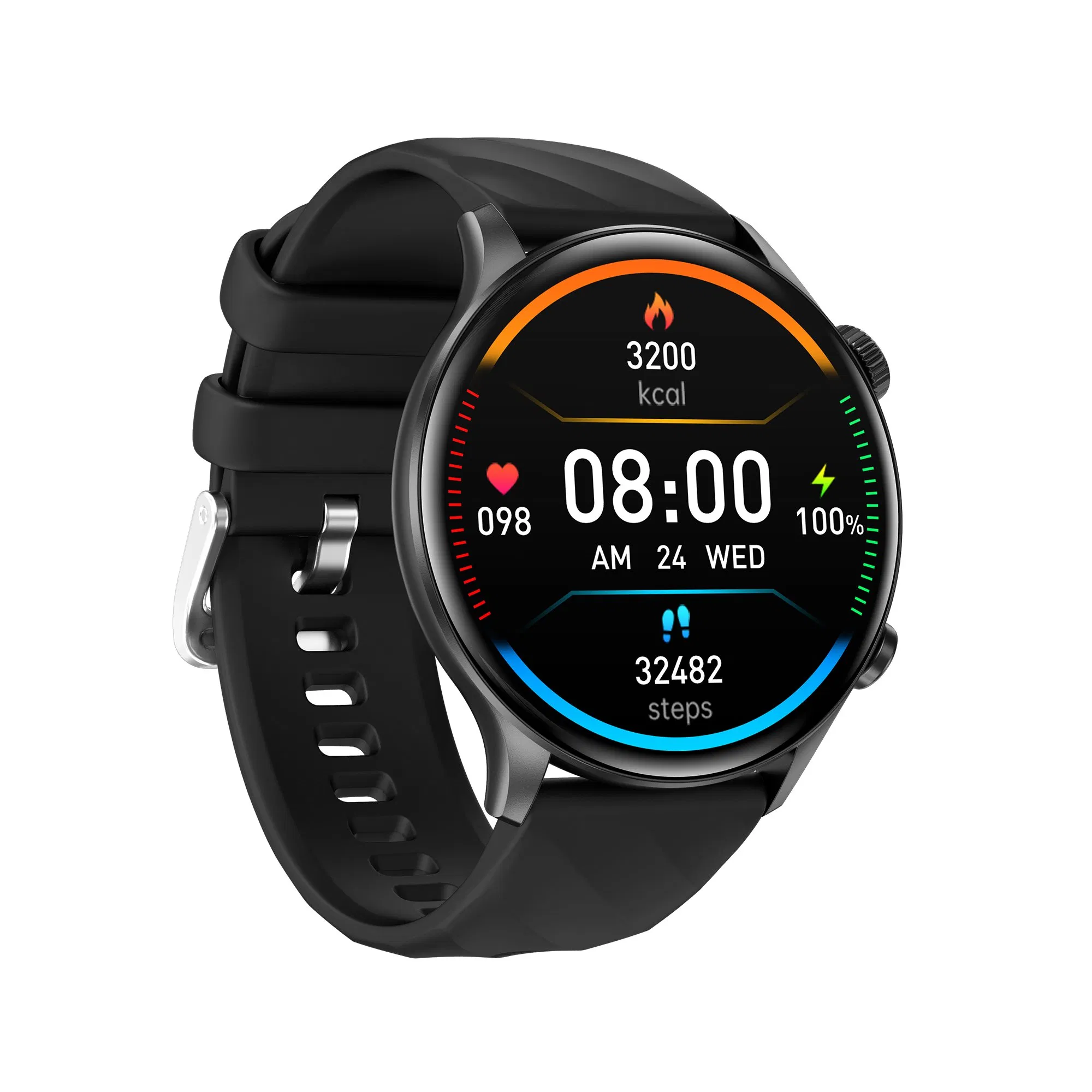 Round Screen Digital Watches IP67 Waterproof 100+Sport Mode Smart Bracelets Bt Call Heart Rate Monitoring Smart Watch