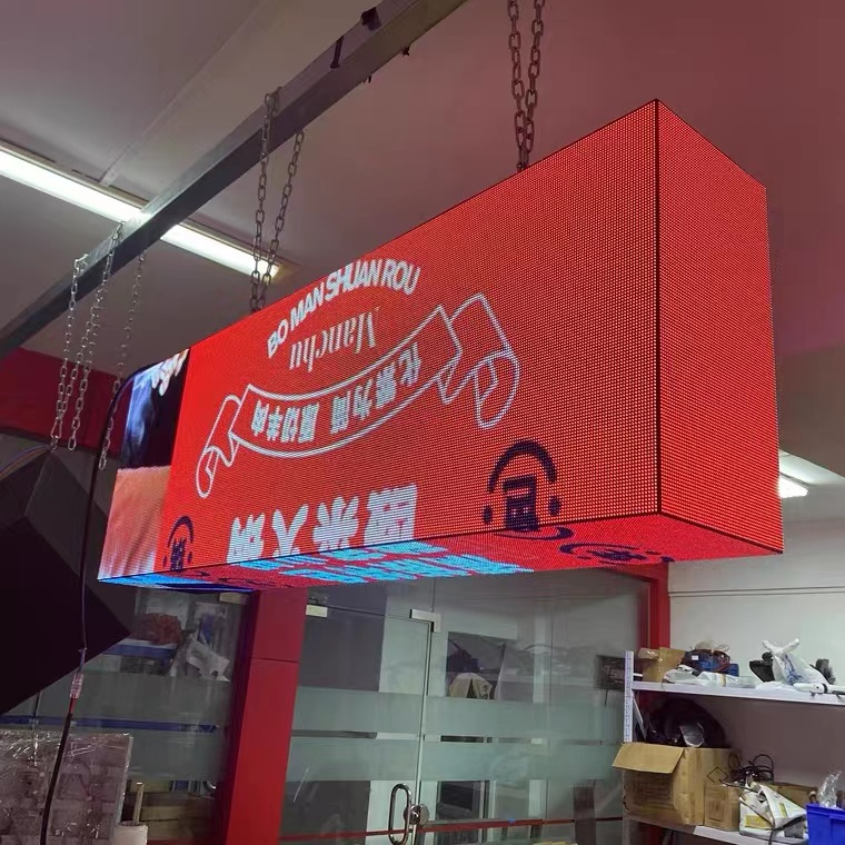 Indoor Outdoor Rectangle LED Display 4side 5side P3 Cube LED Advertising Screen