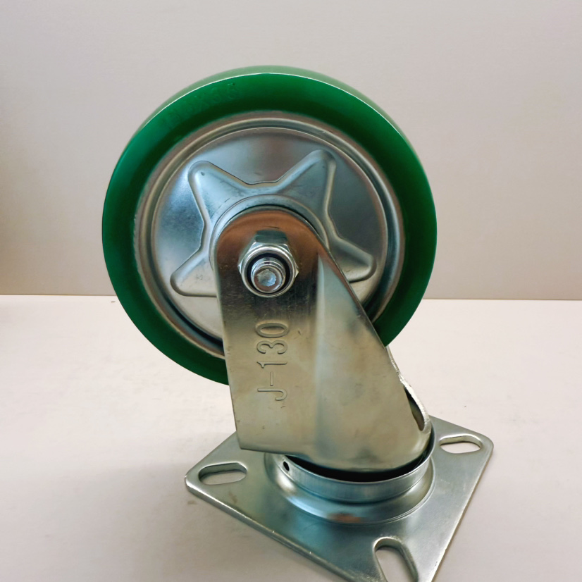 5 Inch Heavy-Duty Janpanese Style PU Swivel Casters for Trolley Wheels