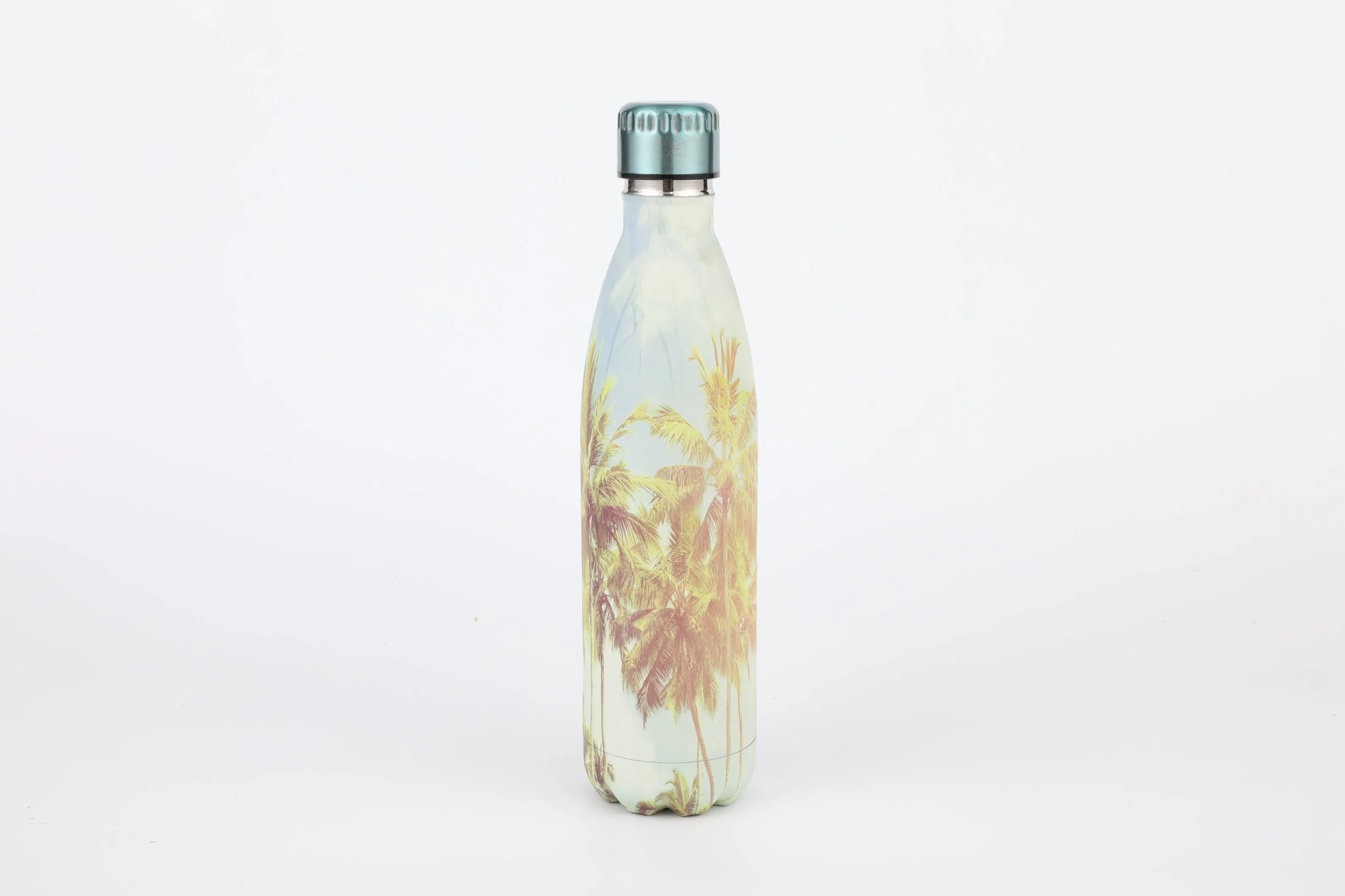 Grinkwell 750ml Double Wall Insulated Water Bottles Cola Shape Vacuum Bottles