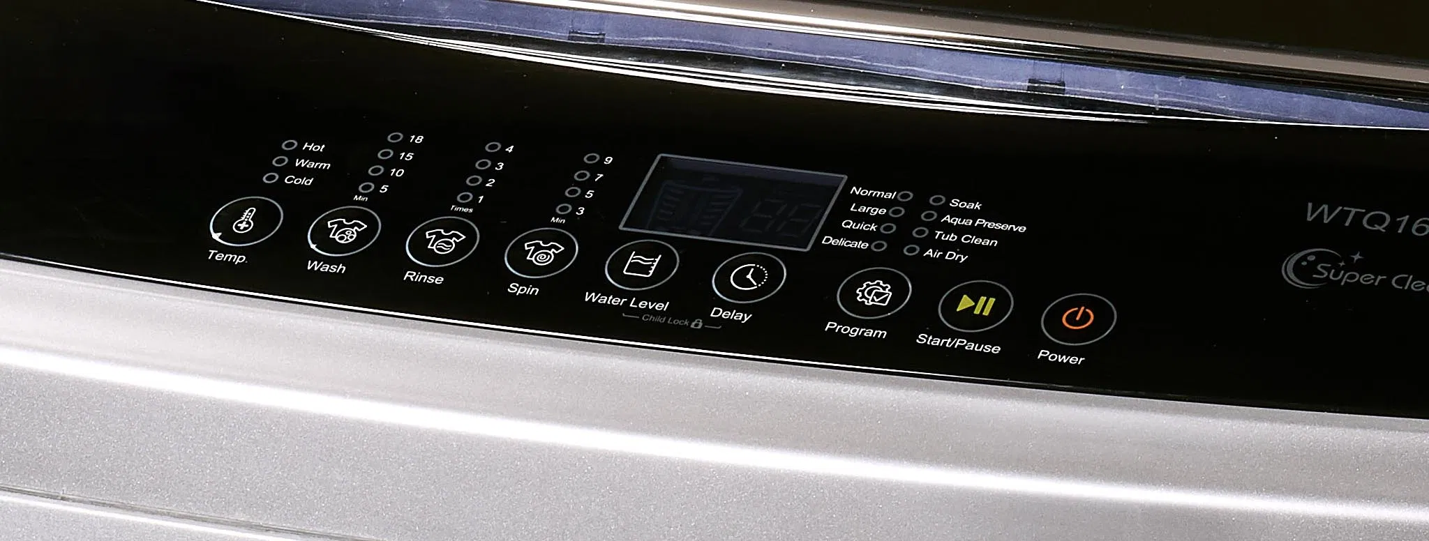 18kg Automatic Top Loader Cold Hot Water Inlets Clothes Washing Machine