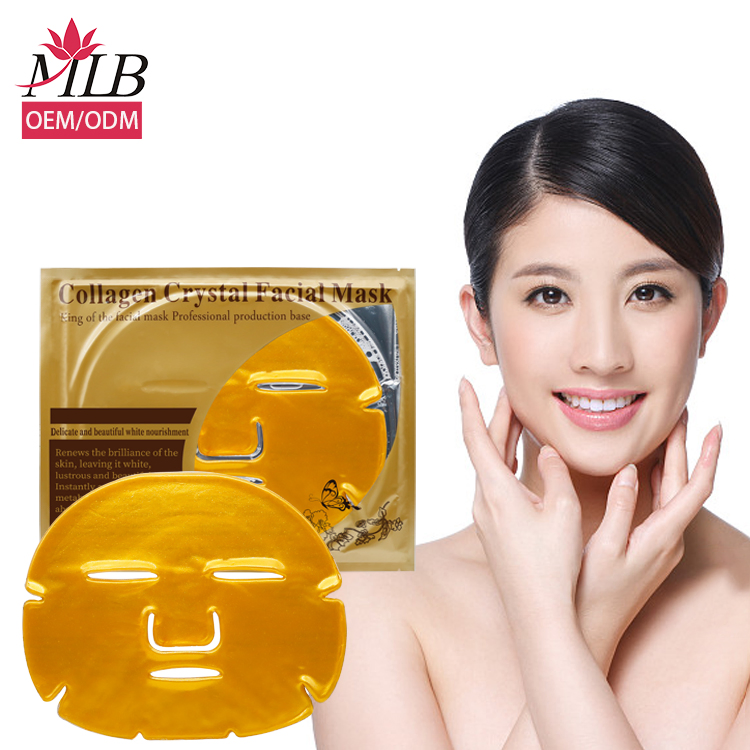 Online Wholesale and Retail Beauty Moisturizing Face Mask Anti-Wrinkle 24K Gold Bio Pearl Collagen Powder Face Mask Golden Colegen Crystal Flakes Facial Mask